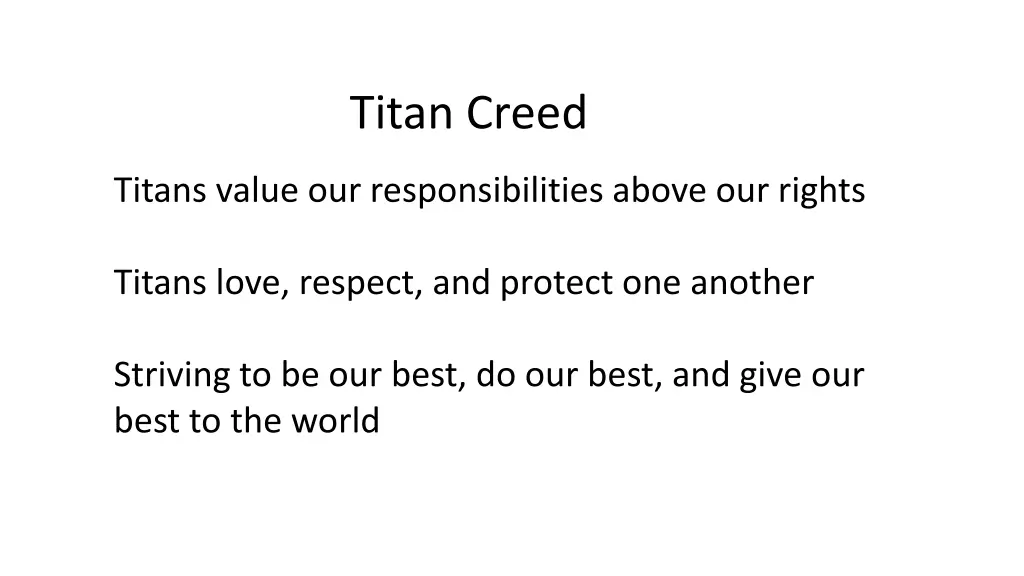 titan creed