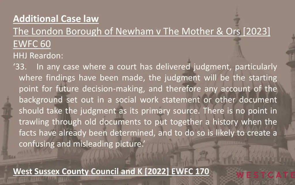 additional case law the london borough of newham