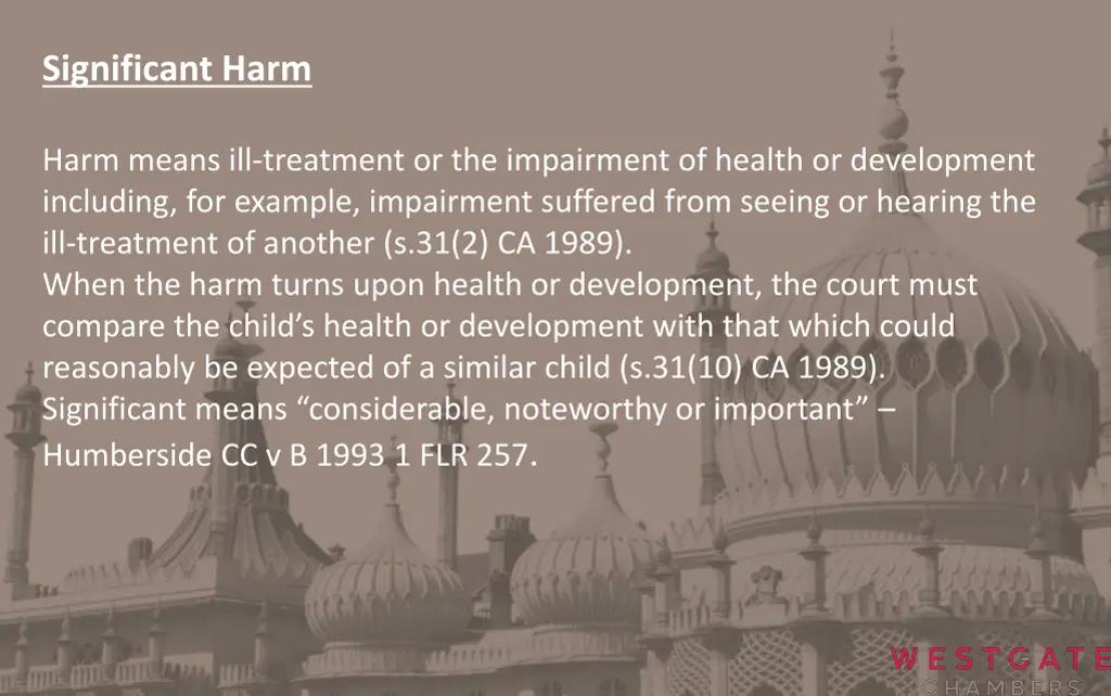 significant harm