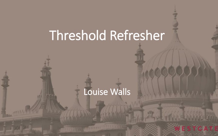 threshold refresher threshold refresher