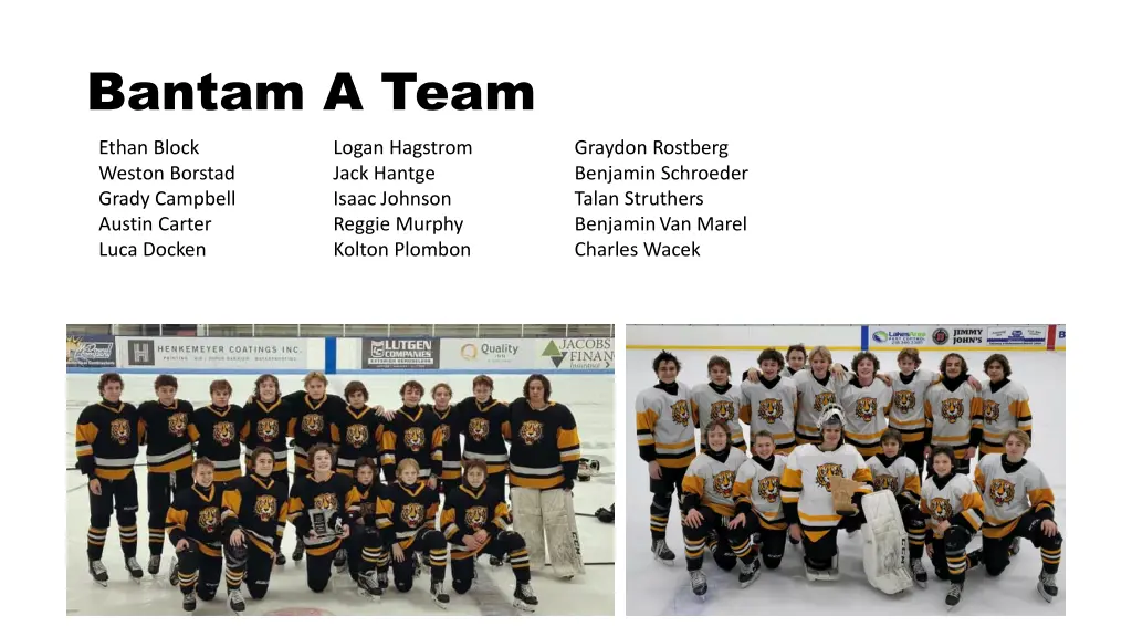 bantam a team