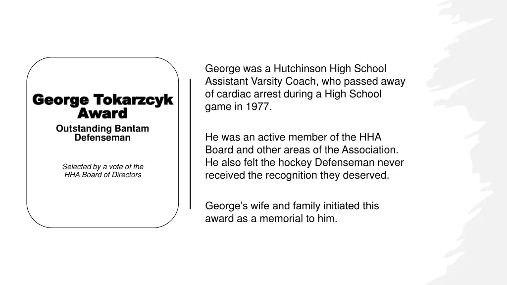 george was a hutchinson high school assistant