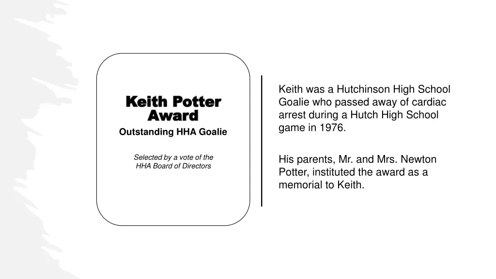 keith was a hutchinson high school goalie