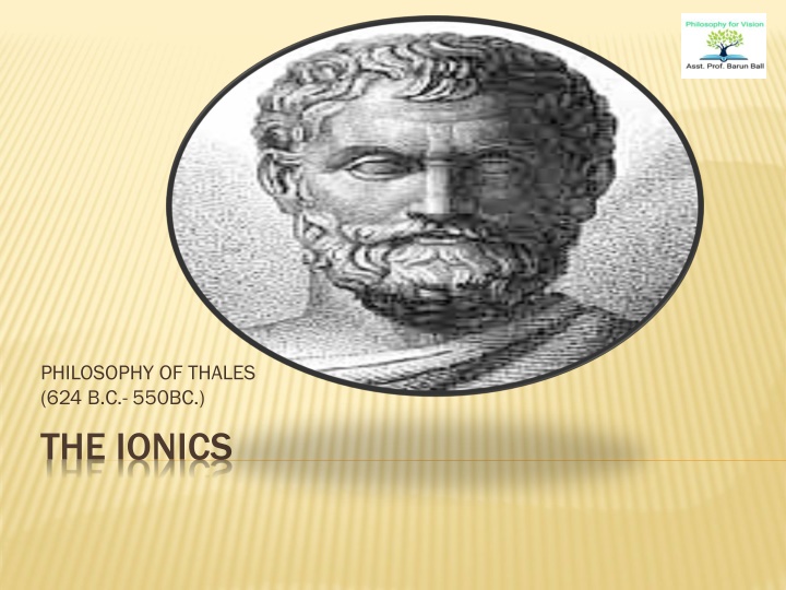 philosophy of thales 624 b c 550bc