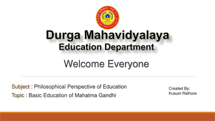 durga mahavidyalaya education department
