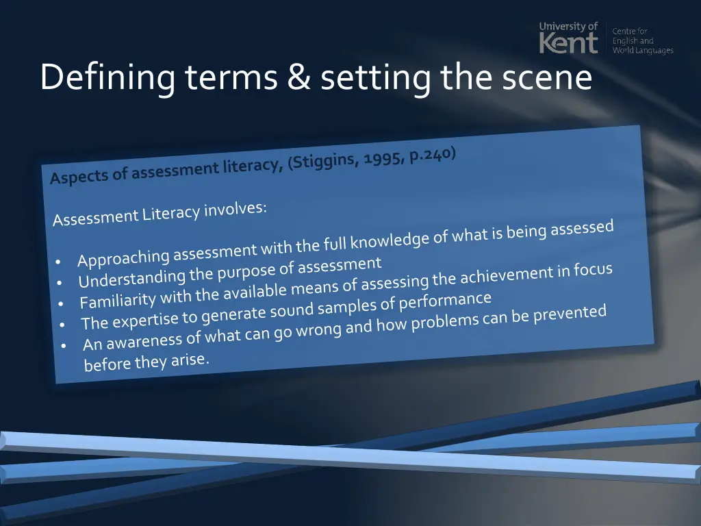 defining terms setting the scene 1