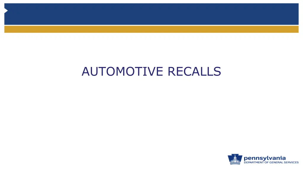 automotive recalls