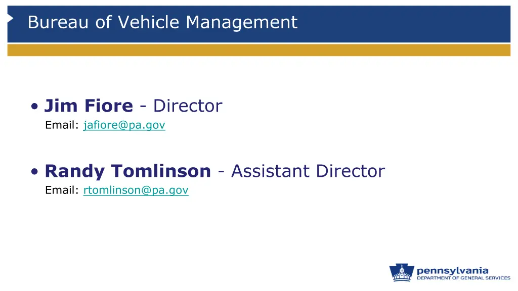 bureau of vehicle management