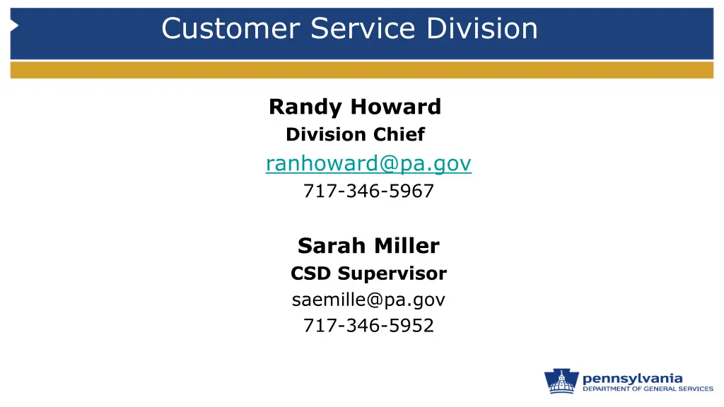 customer service division