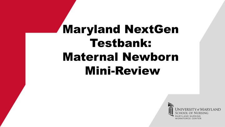 maryland nextgen testbank maternal newborn mini