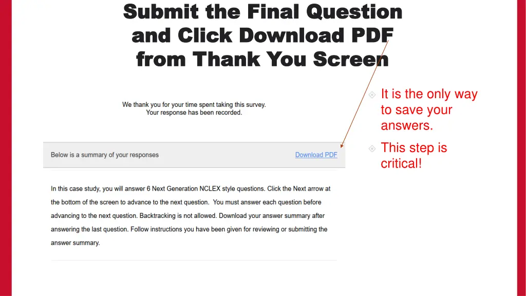 submit the final question submit the final