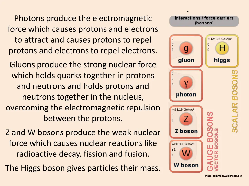 photons produce the electromagnetic force which