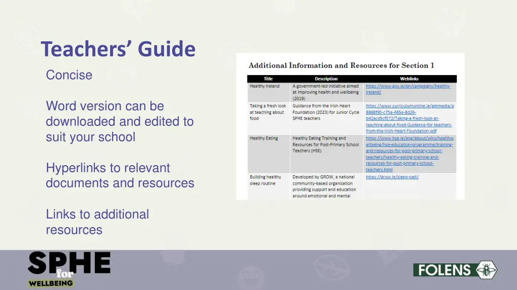 teachers guide concise