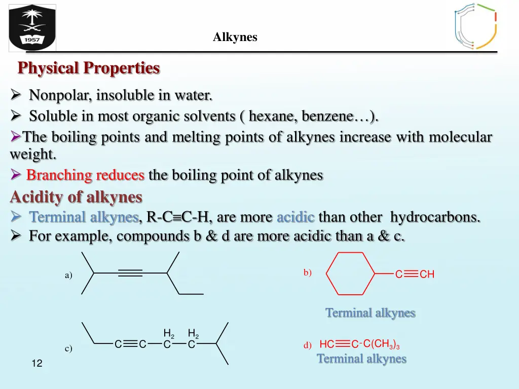alkynes 10