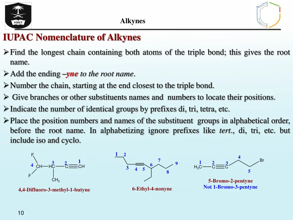 alkynes 8