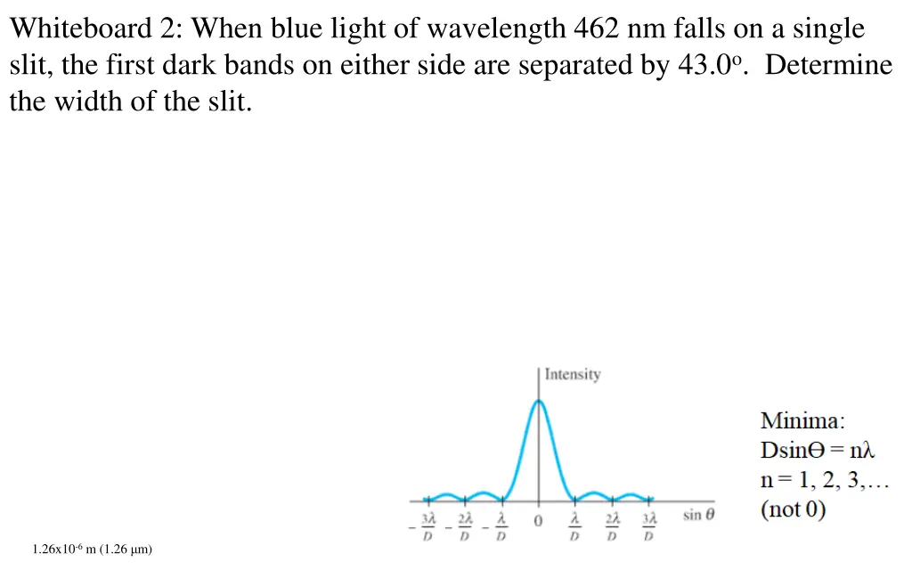 whiteboard 2 when blue light of wavelength