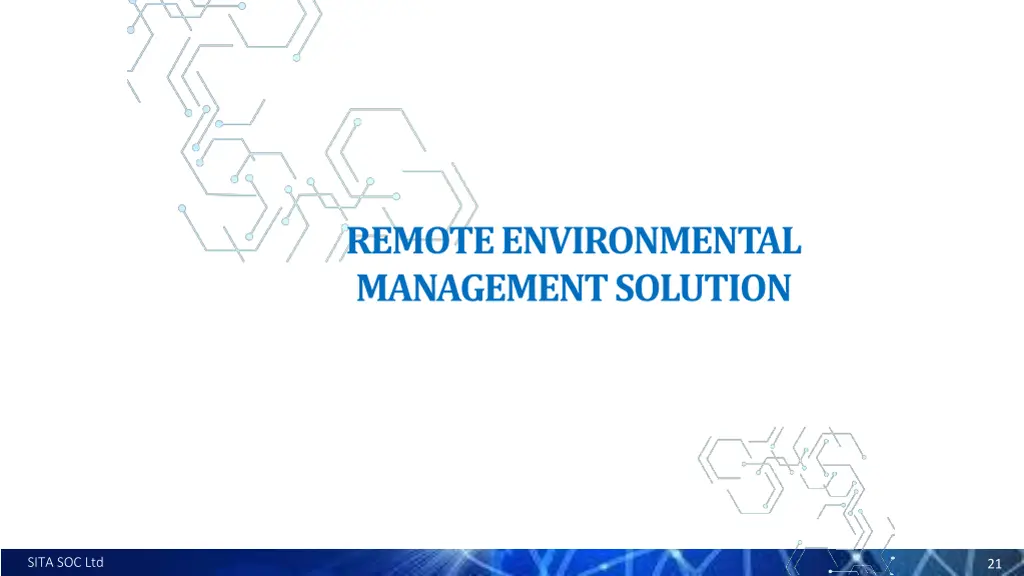 remote environmental management solution