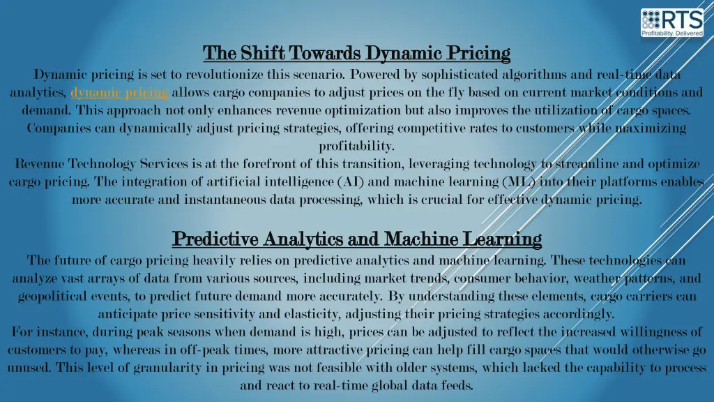 the shift towards dynamic pricing the shift