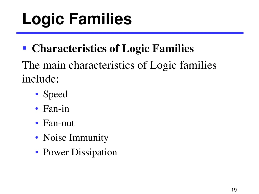 logic families 15