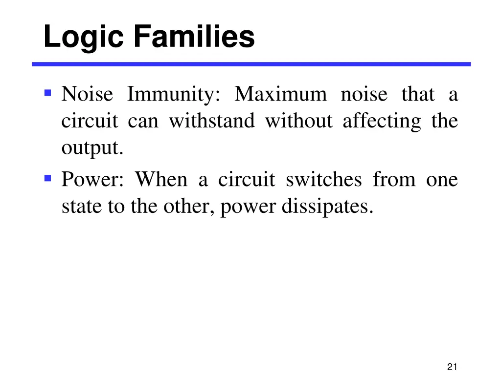 logic families 17