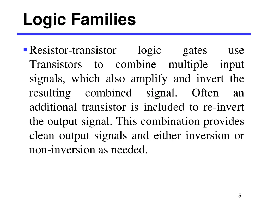 logic families 3