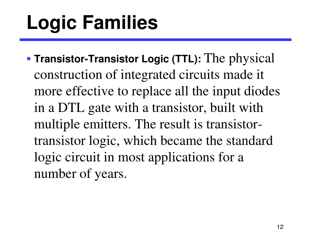 logic families 8