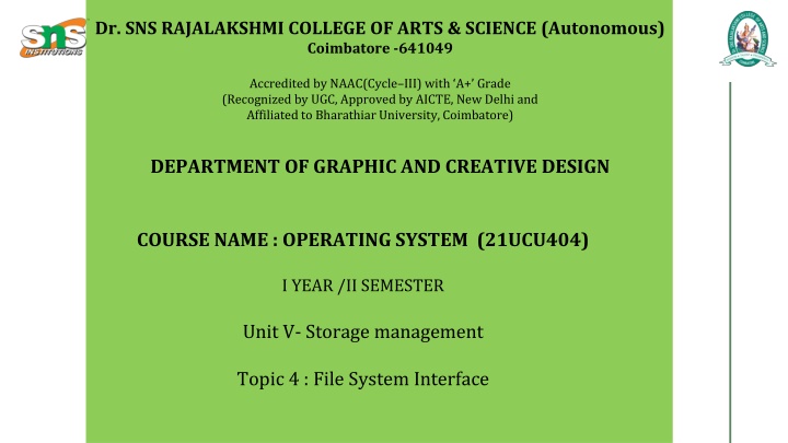 dr sns rajalakshmi college of arts science