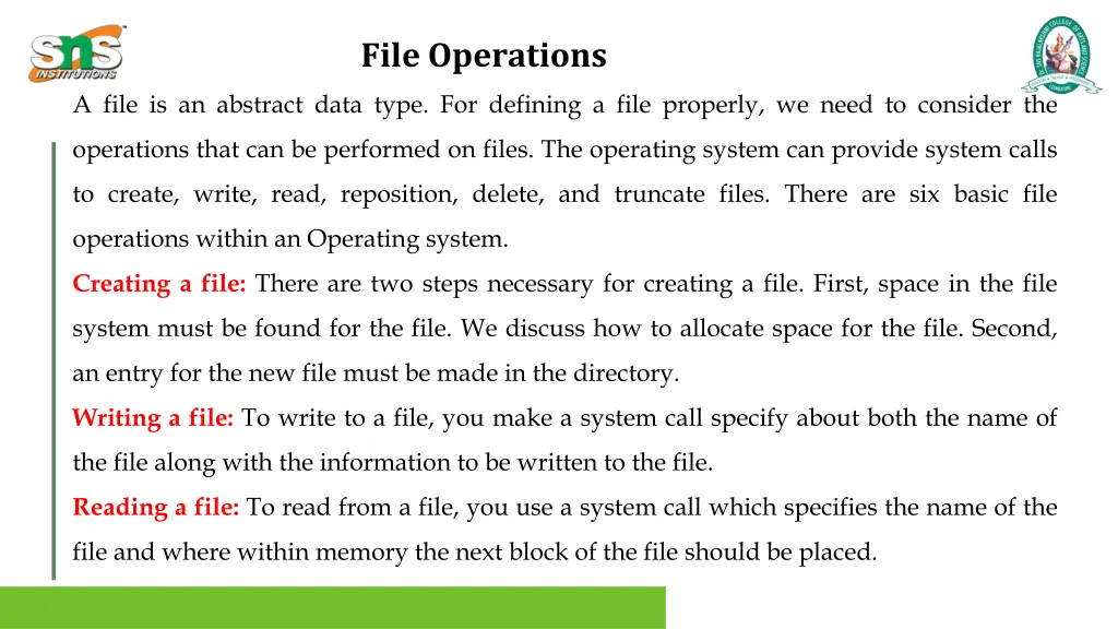 file operations