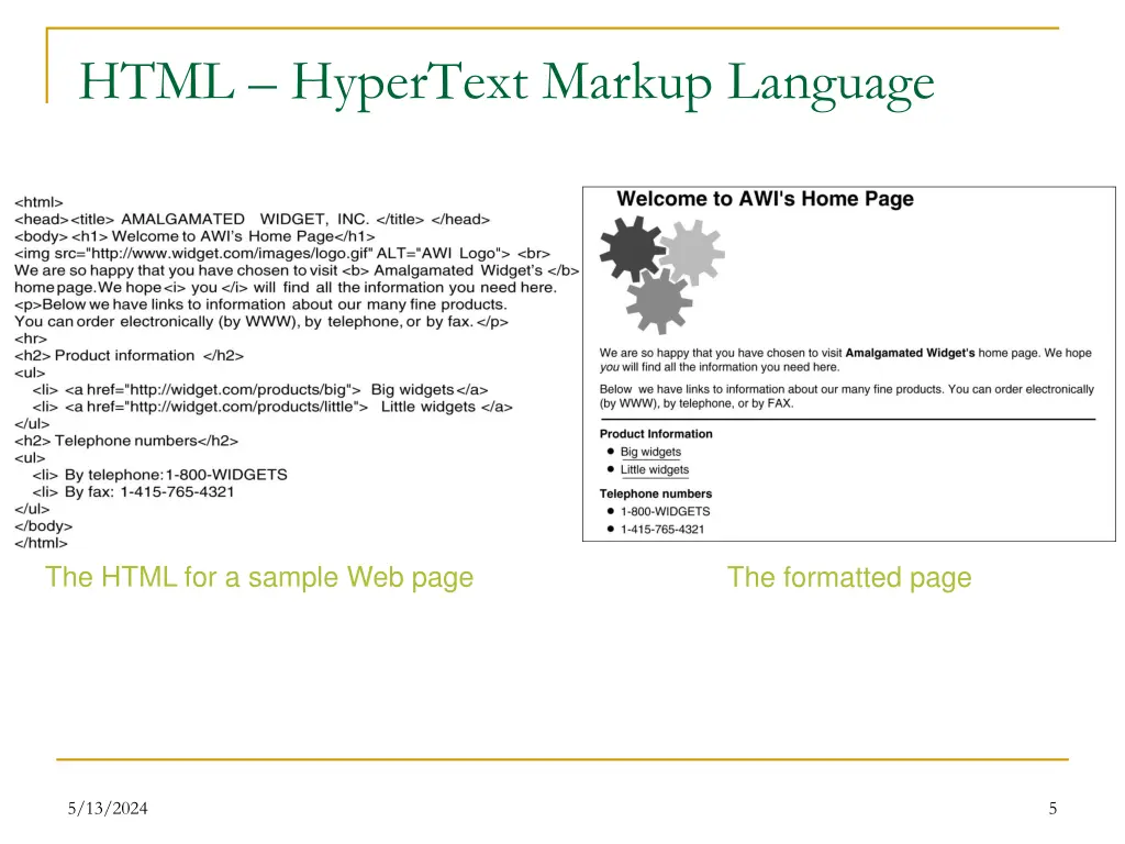 html hypertext markup language