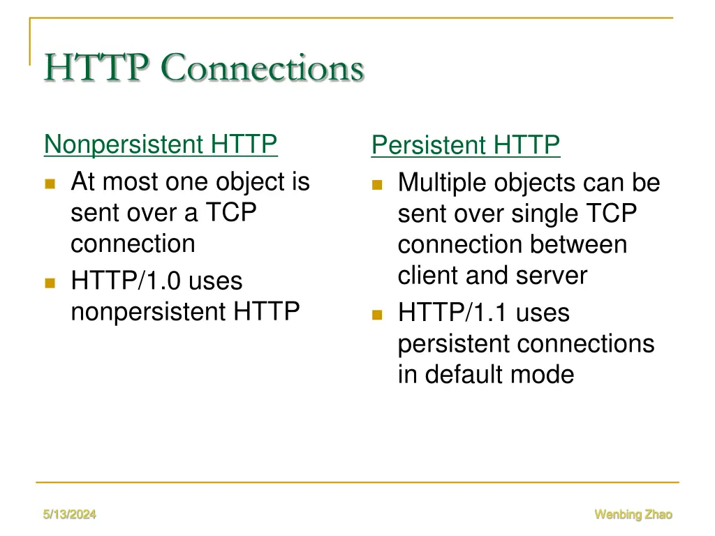 http connections