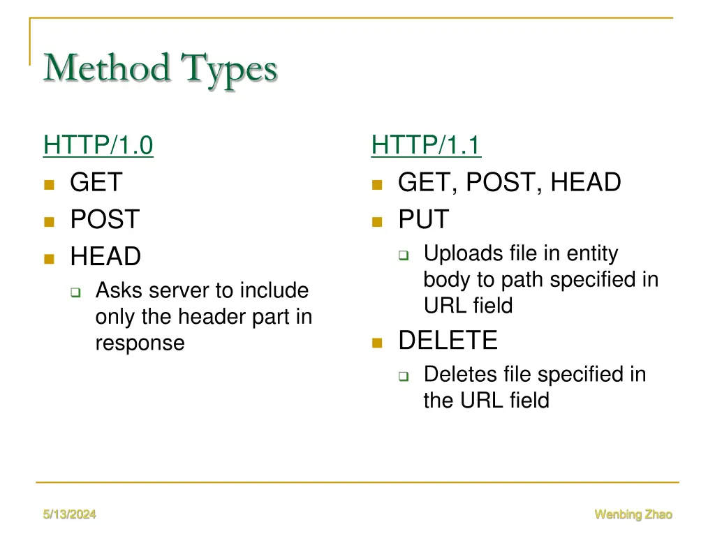 method types