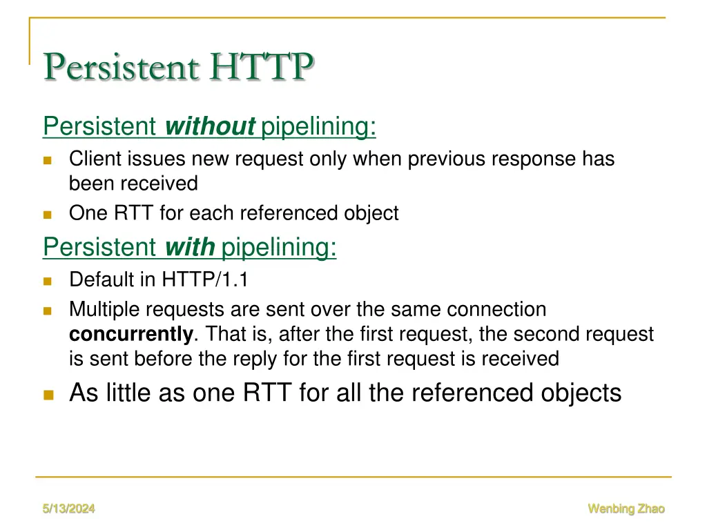 persistent http 1