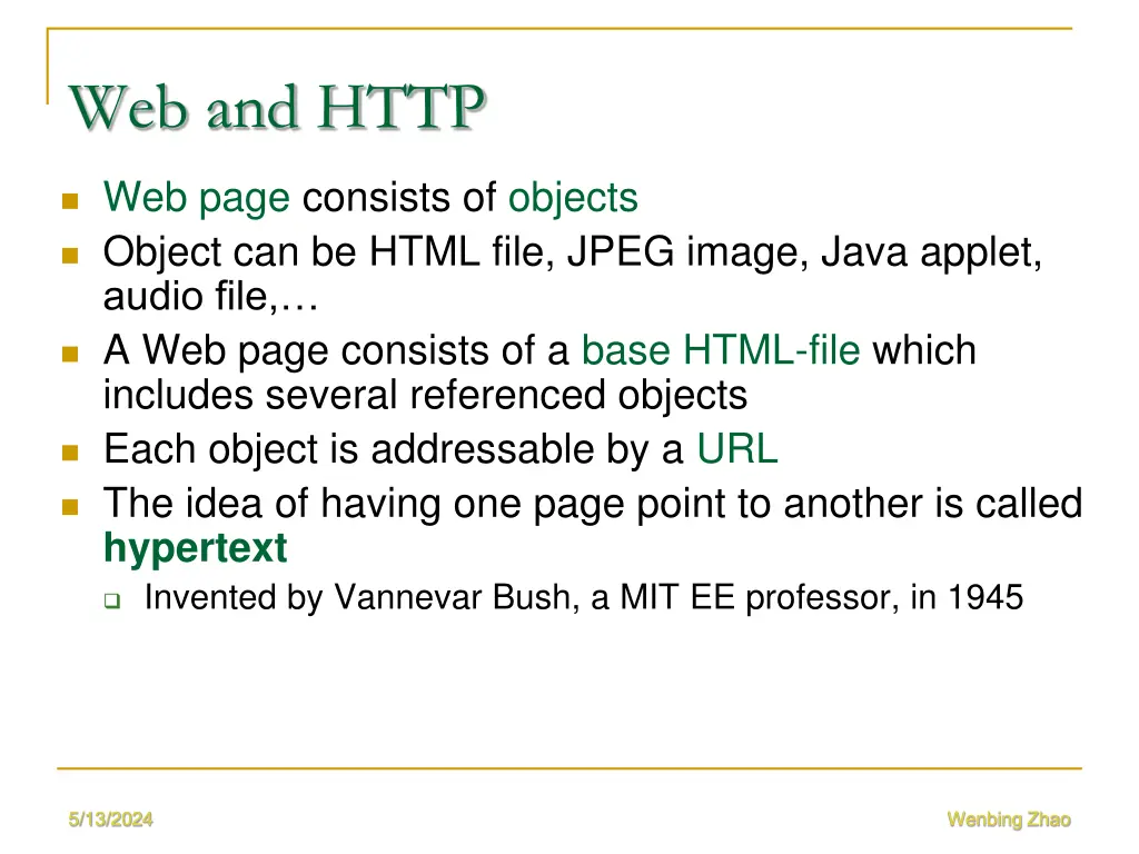 web and http