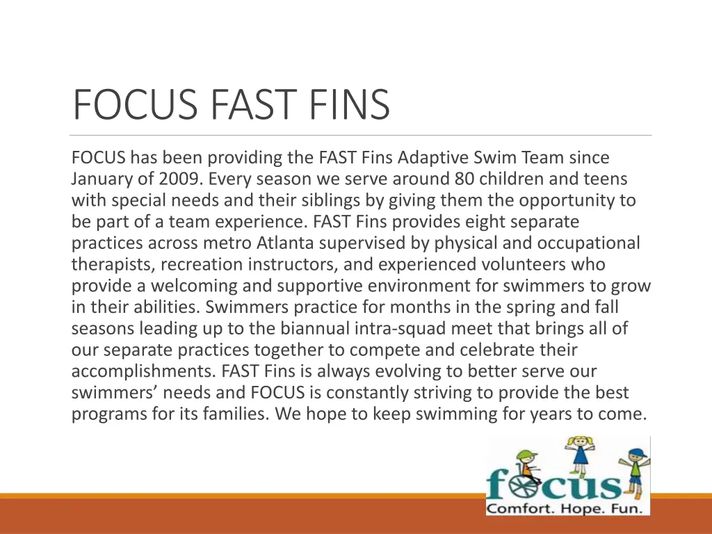 focus fast fins