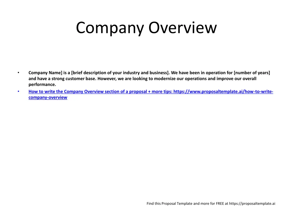 company overview