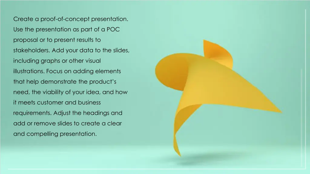 create a proof of concept presentation