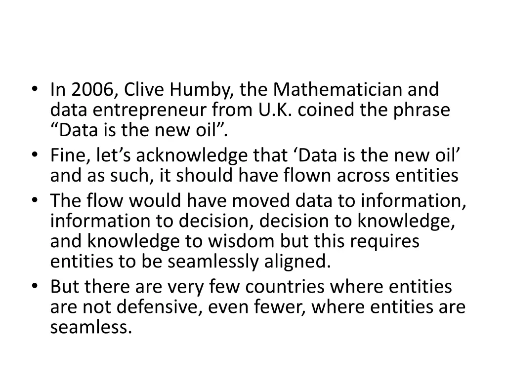 in 2006 clive humby the mathematician and data