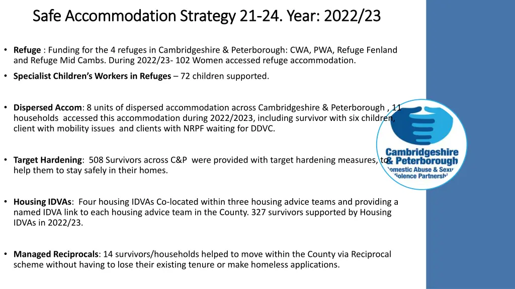 safe accommodation strategy 21 safe accommodation