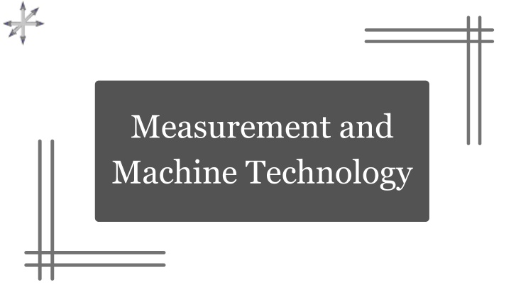 measurement and machine technology