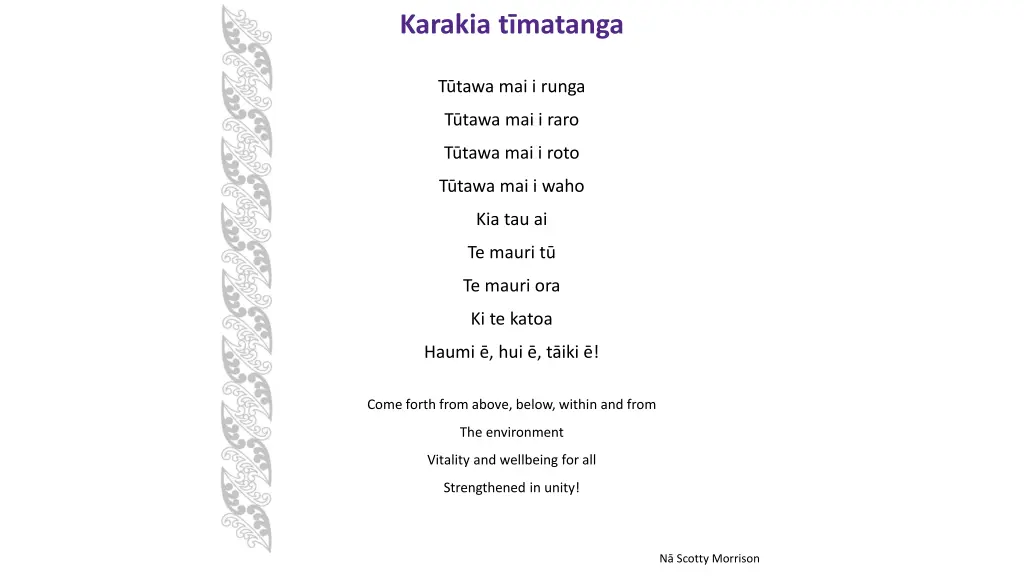 karakia t matanga