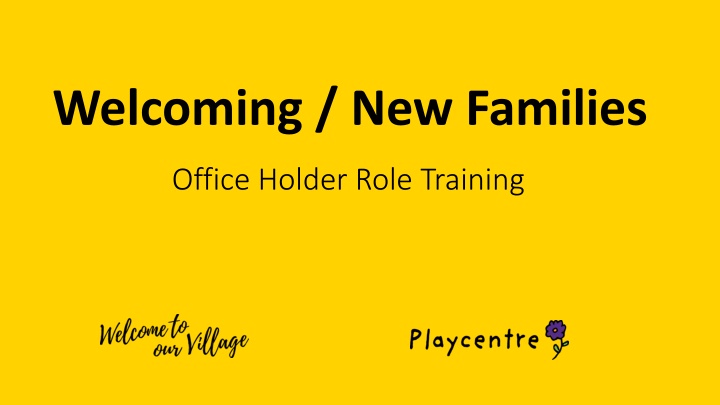 welcoming new families