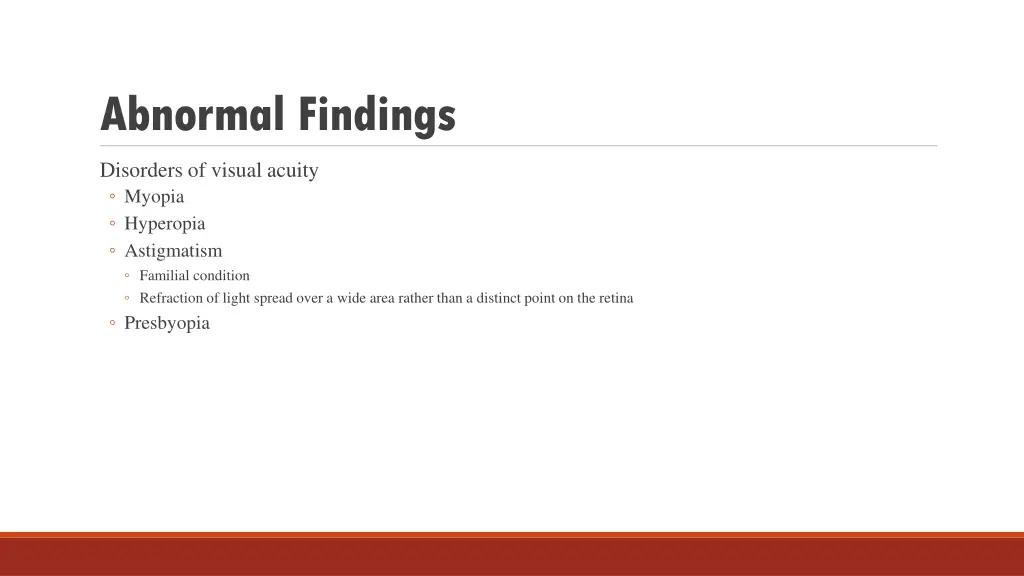 abnormal findings 1