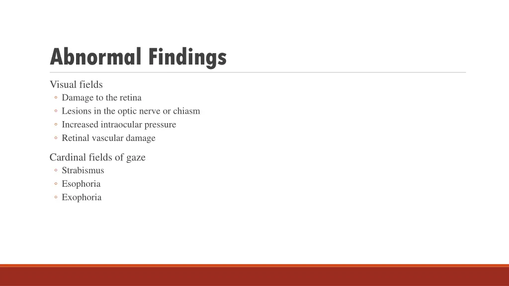 abnormal findings 2