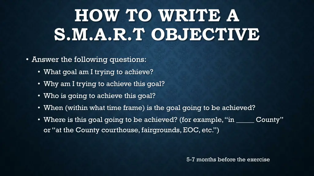 how to write a s m a r t objective 1