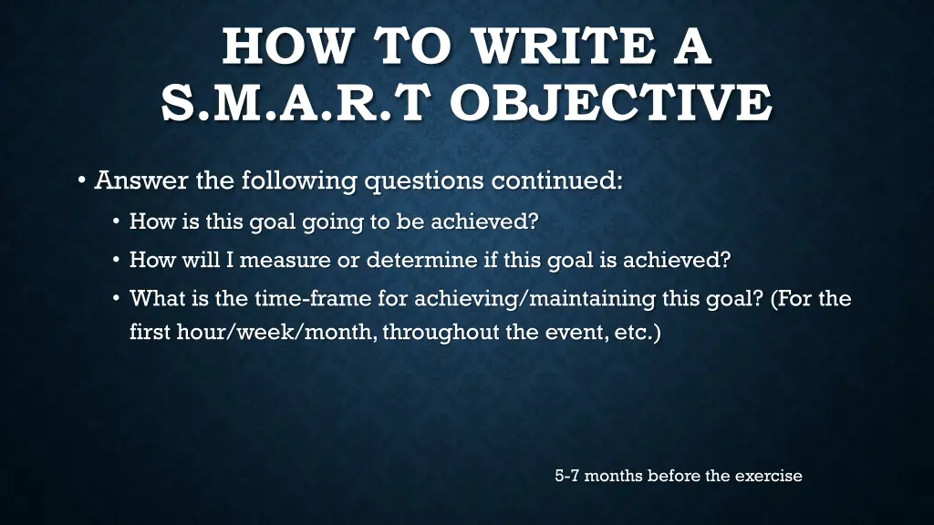 how to write a s m a r t objective 2