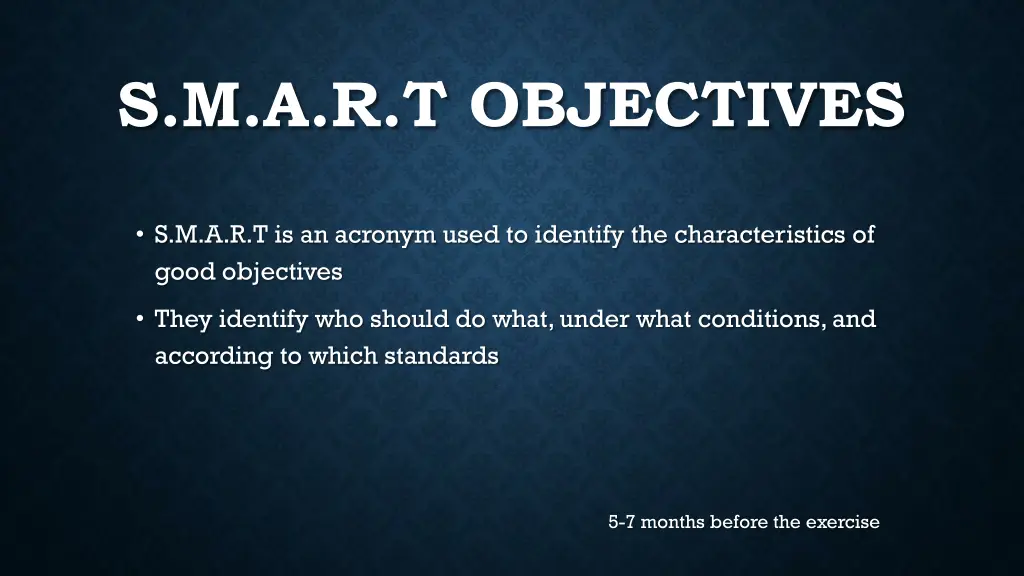 s m a r t objectives 1