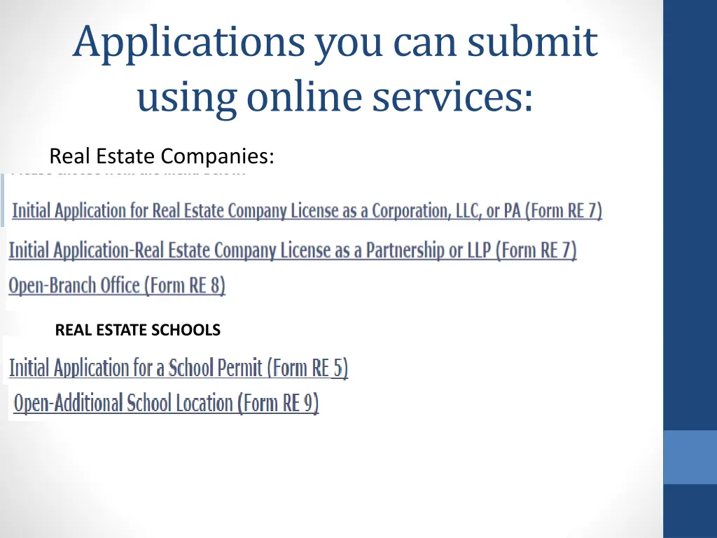 applications you can submit using online services 1