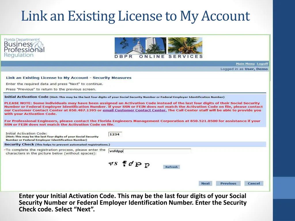 link an existing license to my account 4