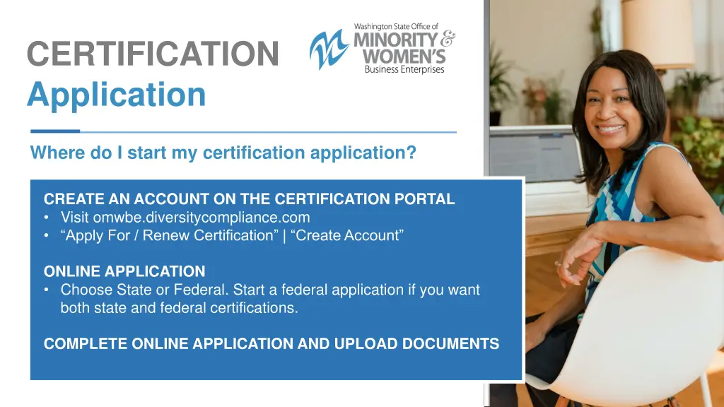 certification application