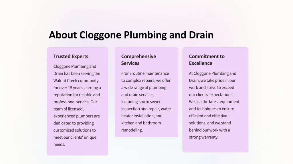 about cloggone plumbing and drain